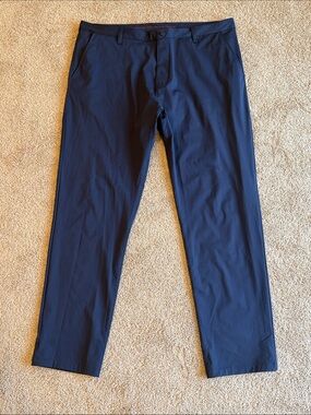RHONE Navy Stretch Travel Pants